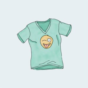 Graphic Print T-Shirt with Logo